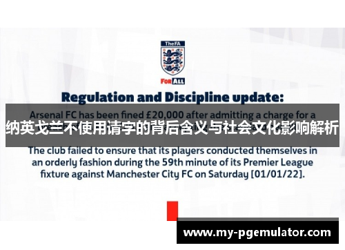 纳英戈兰不使用请字的背后含义与社会文化影响解析 纳英戈兰不使用请字的背后含义与社会文化影响解析